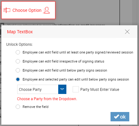 Map the textbox